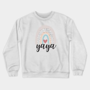 Pastel Rainbow Yaya Crewneck Sweatshirt